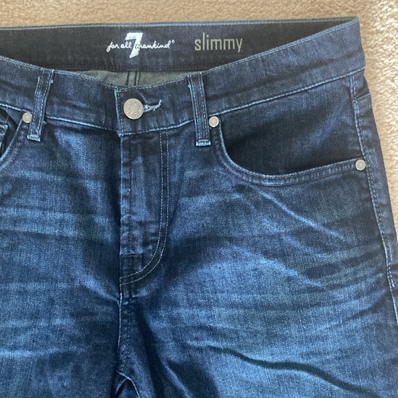 7 For All Mankind Slimmy Jeans Size 32 EUC - Picture 2 of 6